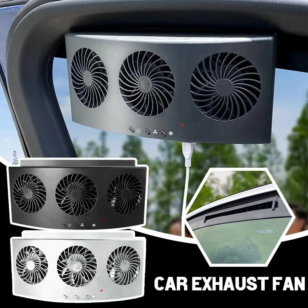 Renewable Energy Fan - Car Exhaust Fan USB Rechargeable/solar Air