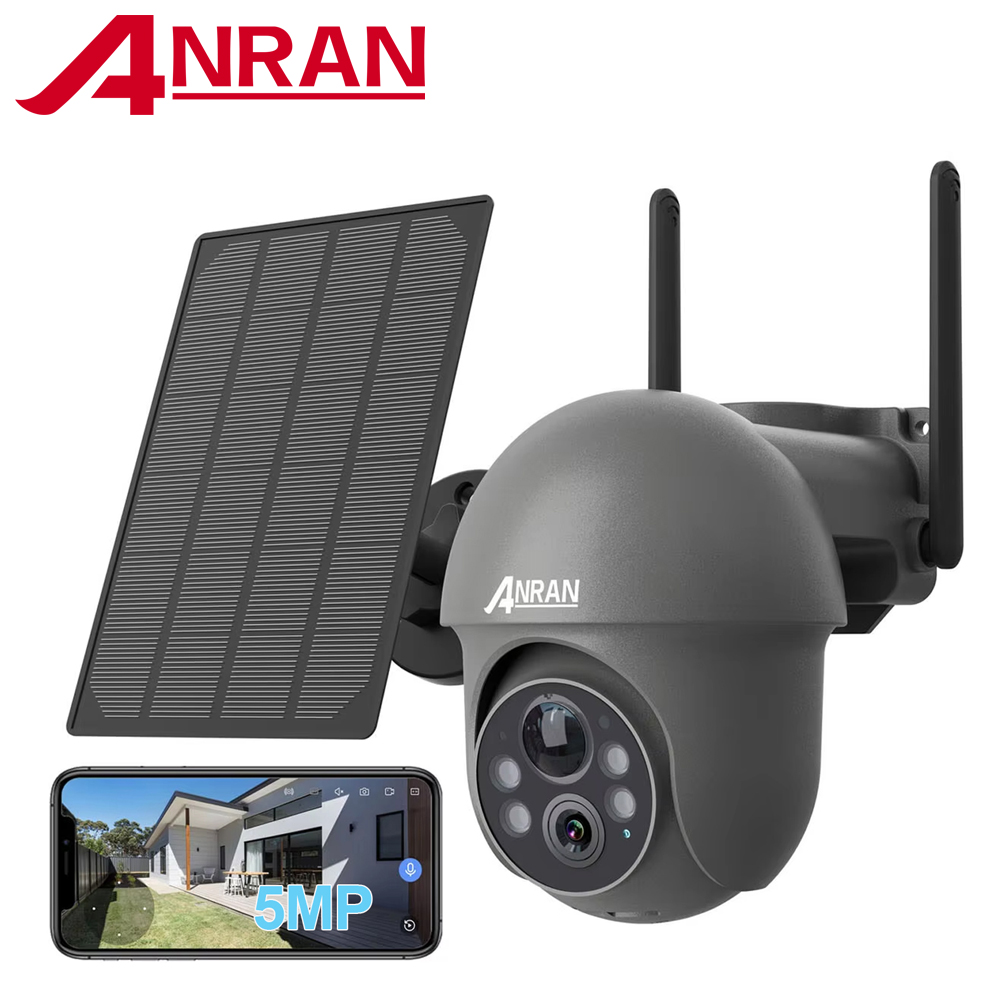 Solar Panel Tilt Mount - ANRAN 2K WiFi Camera 3/5MP Solar