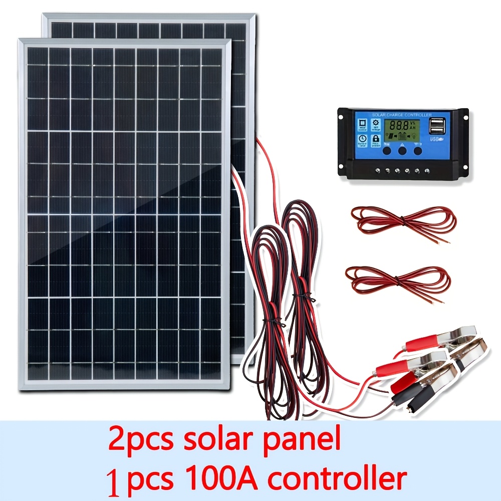 Renewable Energy Systems - 12V Solar Panel Kit 1pc/2pcs With