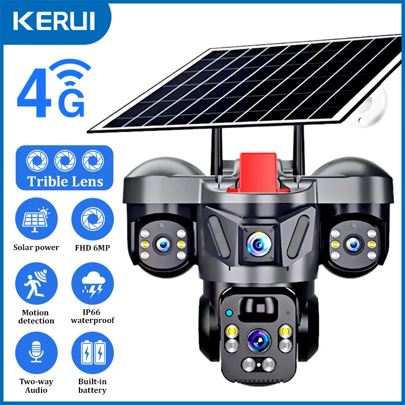 Solar Panel Tilt Mount - KERUI V380 Pro Outdoor PTZ 6MP