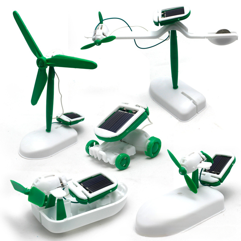 Renewable Energy Kits - 6-In-1 Solar-Power Robot Kit Assembling Ship