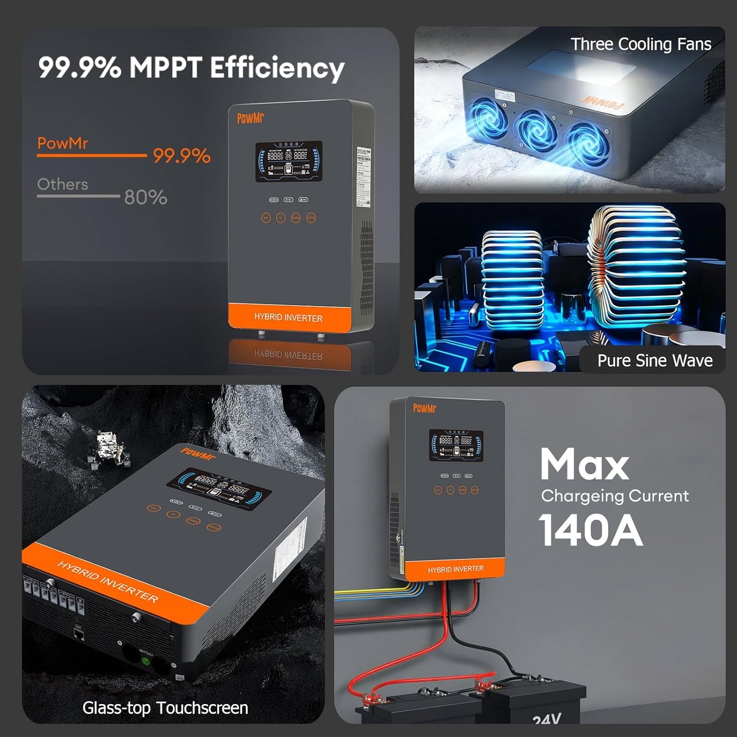 PowMr USA 4000W 24V Hybrid Sol - đánh giá và giá Renewable Energy Systems