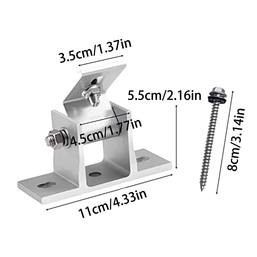 2 Pcs Aluminum Solar Panel Bra - đánh giá và giá Solar Panel Tilt Mount