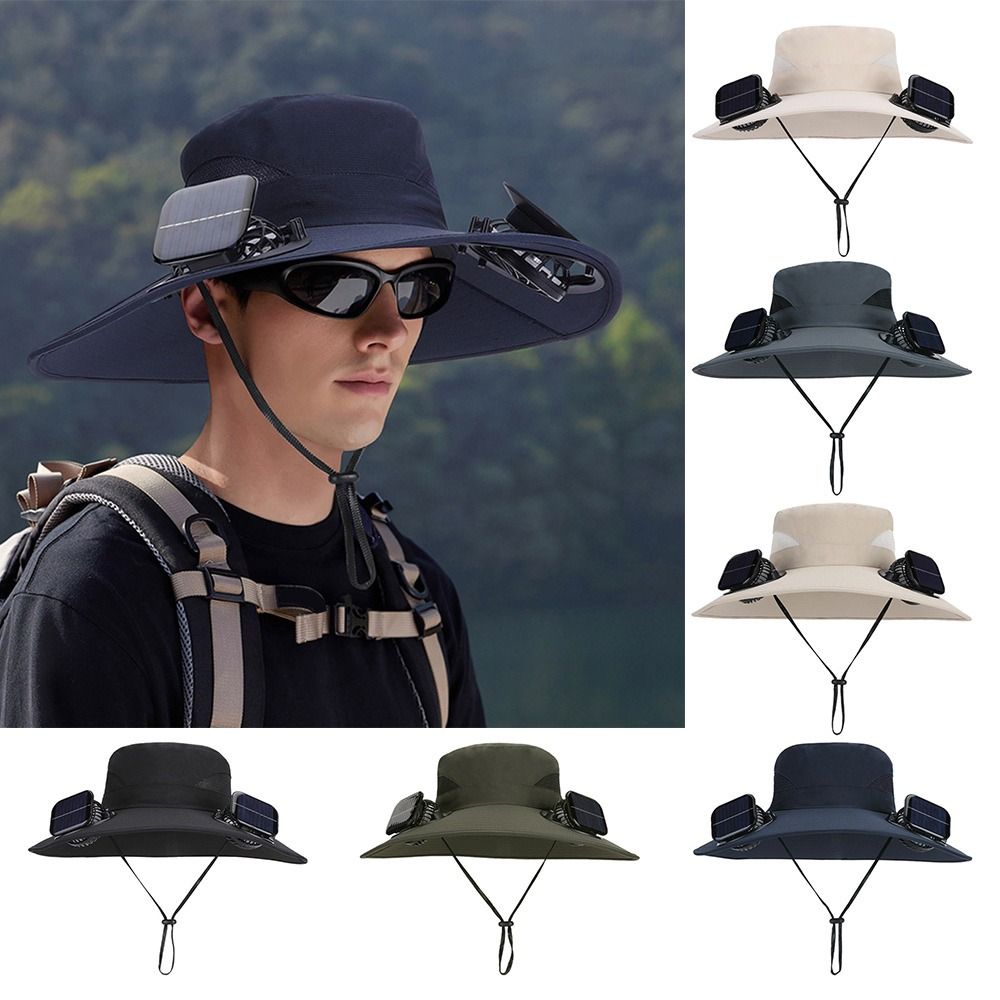 Creative Anti UV Solar Fan Hat - đánh giá và giá Renewable Energy Fan
