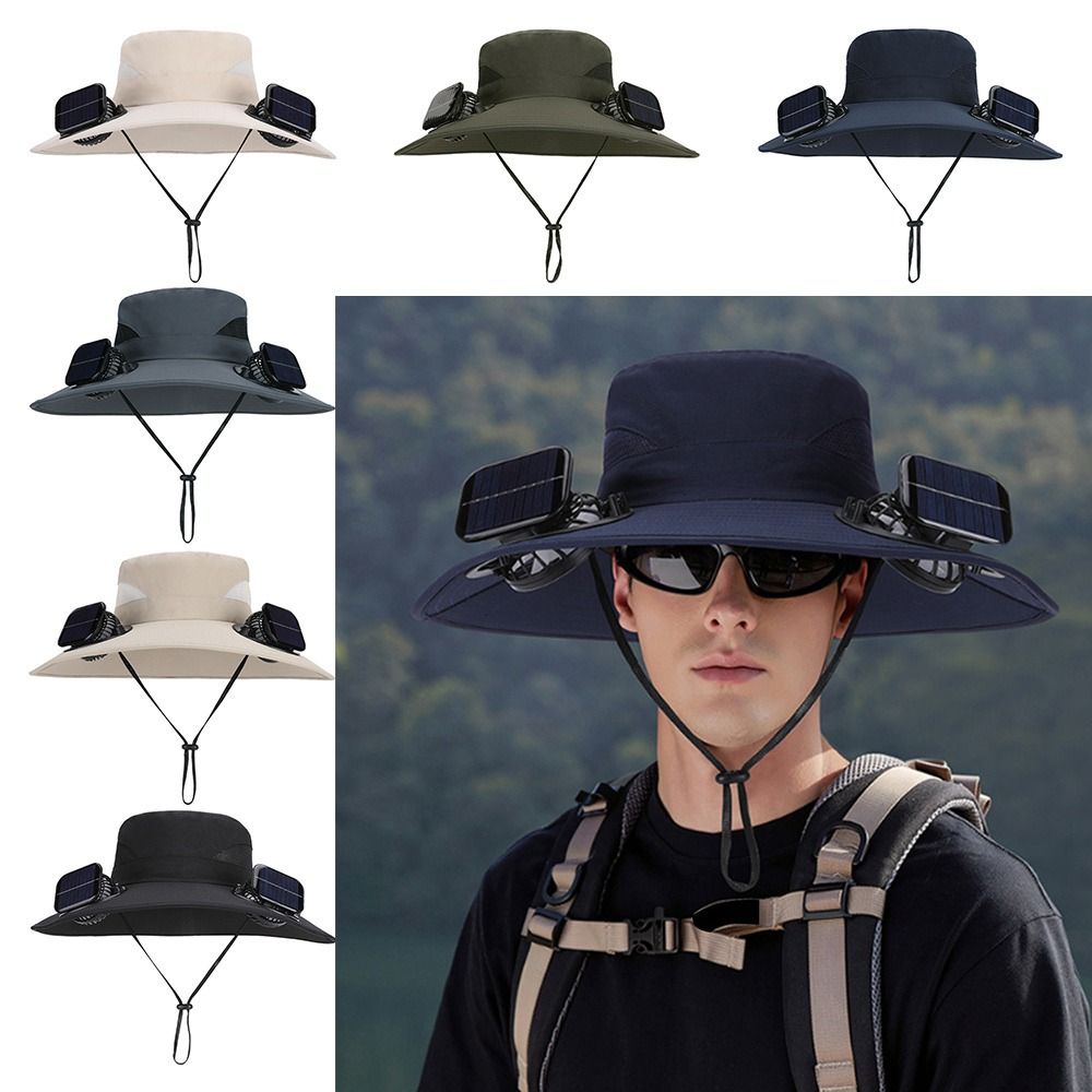 Creative Anti UV Solar Fan Hat - đánh giá và giá Renewable Energy Fan