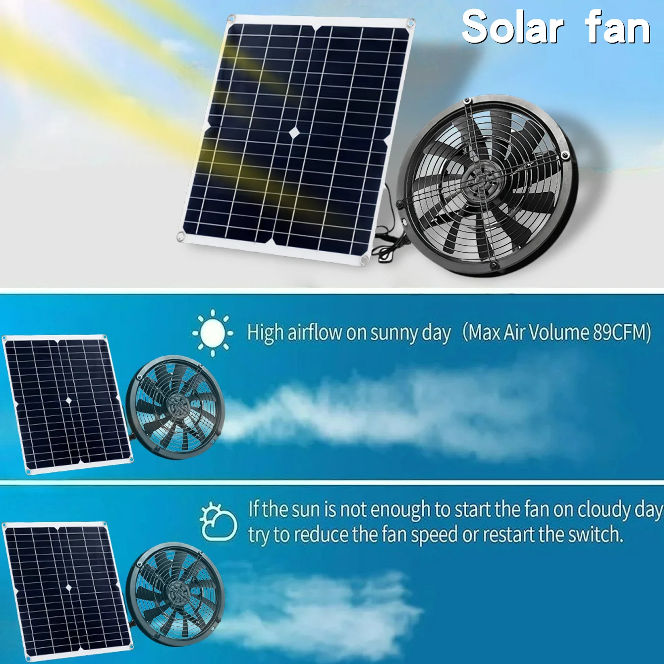 NEW 6 Inch Solar Exhaust Fan K - đánh giá và giá Renewable Energy Kits