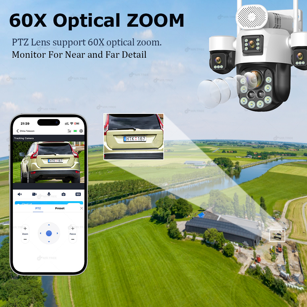 AOV Four Lens Outdoor Surveill - đánh giá và giá Solar Panel Tilt Mount