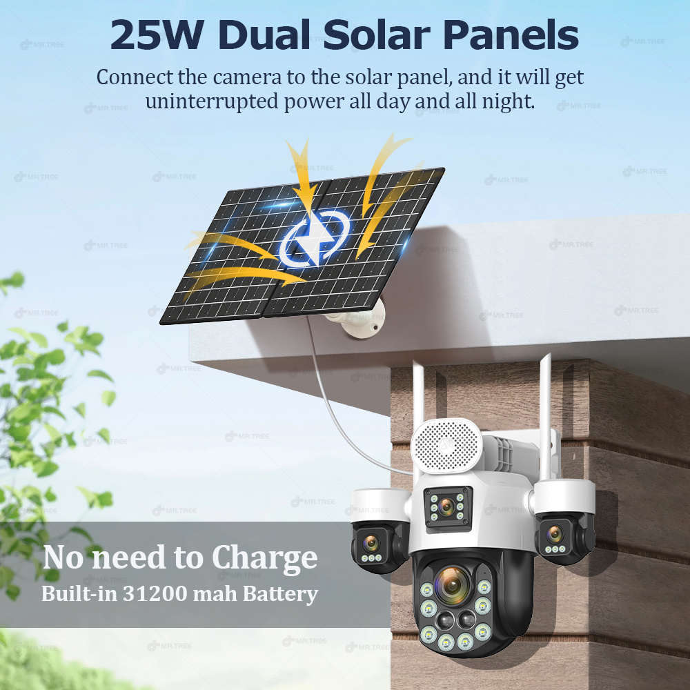AOV Four Lens Outdoor Surveill - đánh giá và giá Solar Panel Tilt Mount
