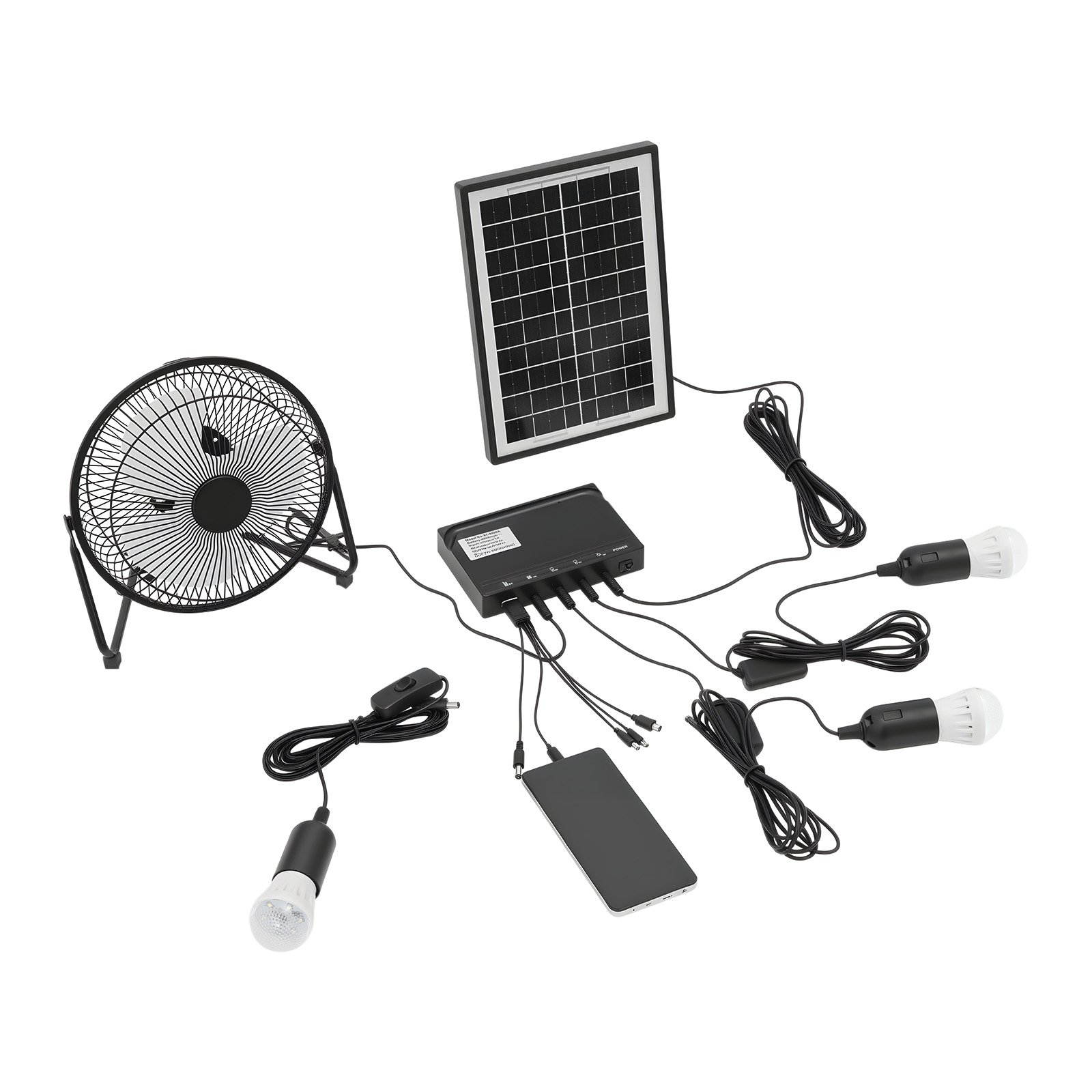 100-240V Solar Fan And Lamp Ki - đánh giá và giá Renewable Energy Kits