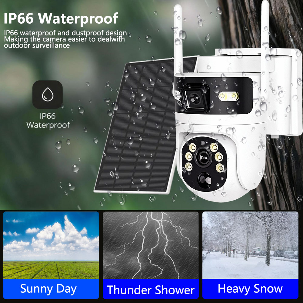 8MP 4K 4G SIM Card PTZ IP Came - đánh giá và giá Solar Panel Tilt Mount