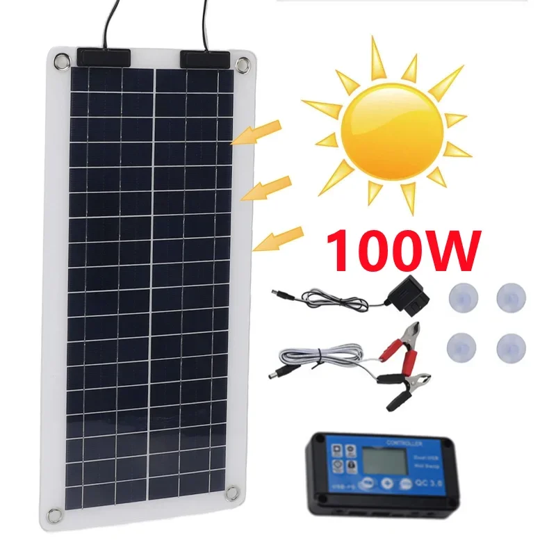 100W Solar Panel Charger Water - đánh giá và giá Renewable Energy Kits
