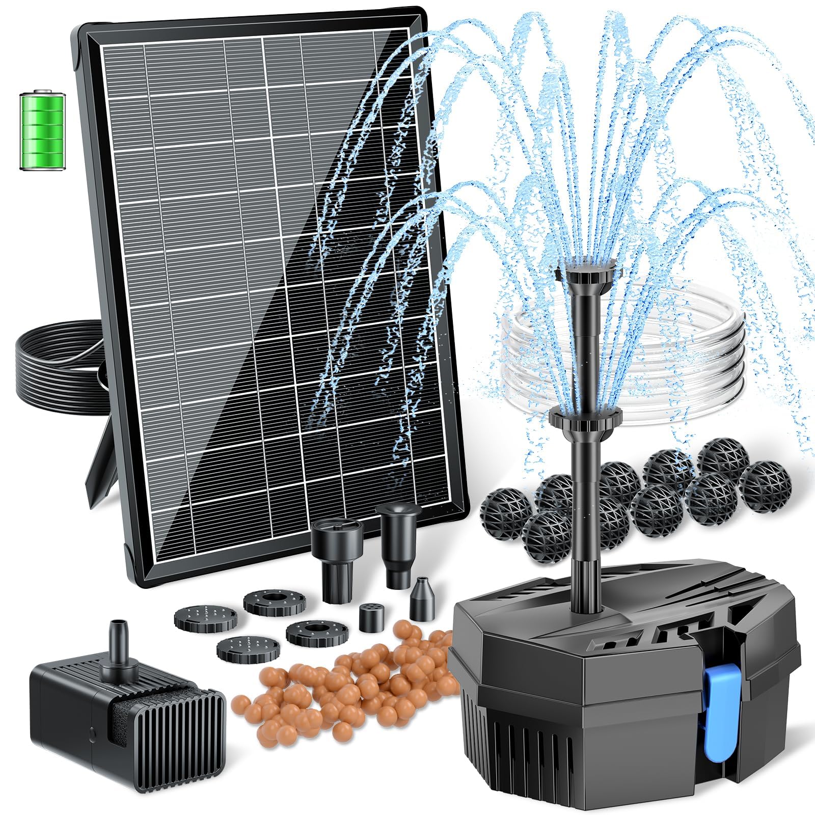 8W Solar Fountain Pump With 30 - đánh giá và giá Renewable Energy Systems