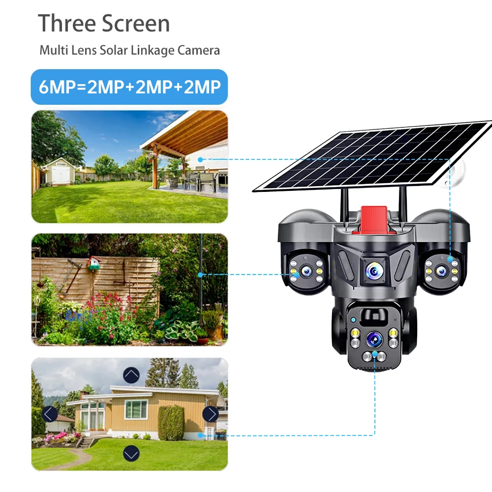 KERUI V380 Pro Outdoor PTZ 6MP - đánh giá và giá Solar Panel Tilt Mount