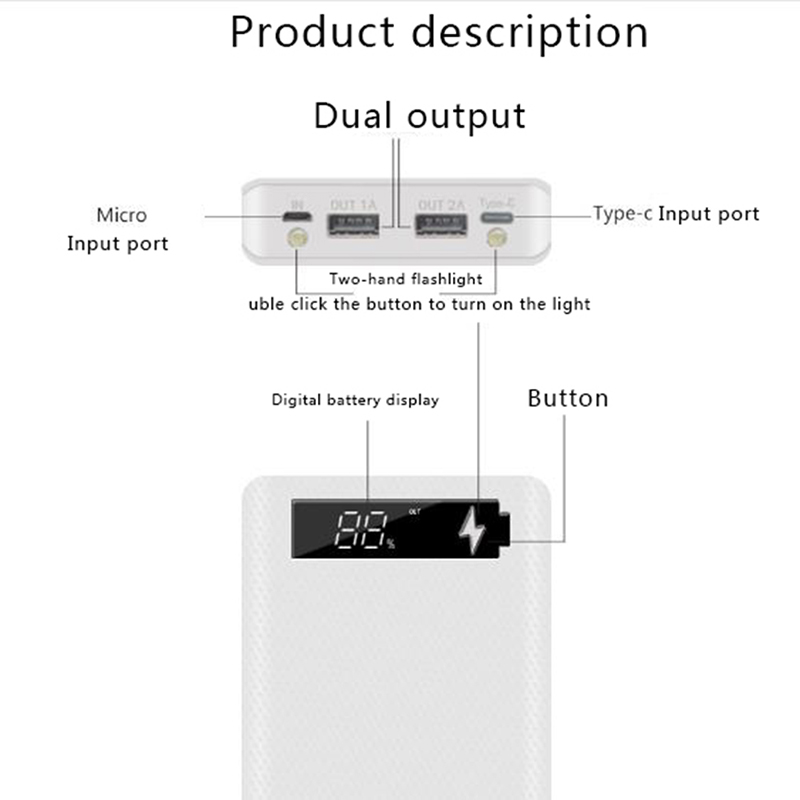 5X18650 Powerbank Di Động Pove - đánh giá và giá Renewable Energy Kits