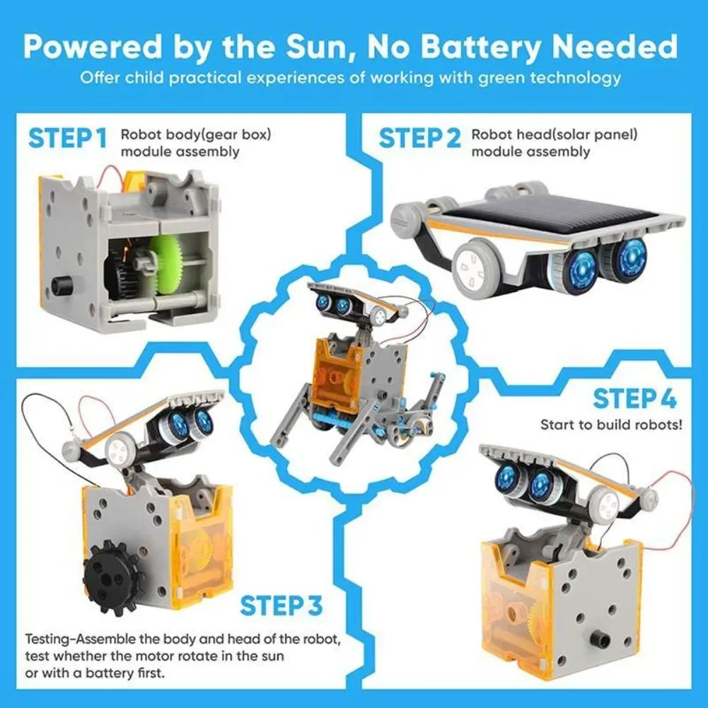 13 in 1 Solar Powered Robot Sc - đánh giá và giá Renewable Energy Kits