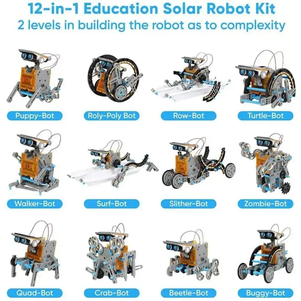 13 in 1 Solar Powered Robot Sc - đánh giá và giá Renewable Energy Kits