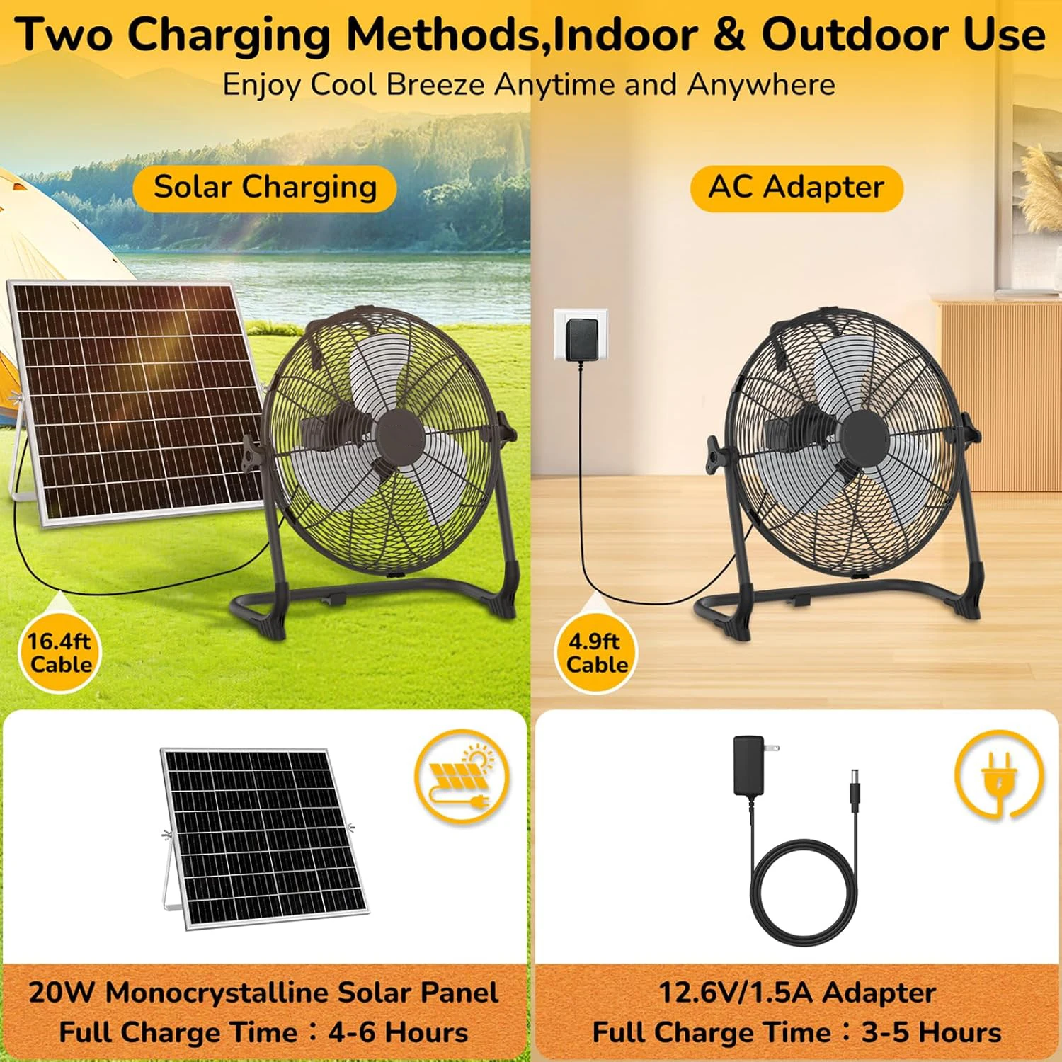 12inch Portable Solar Floor Fa - đánh giá và giá Renewable Energy Fan